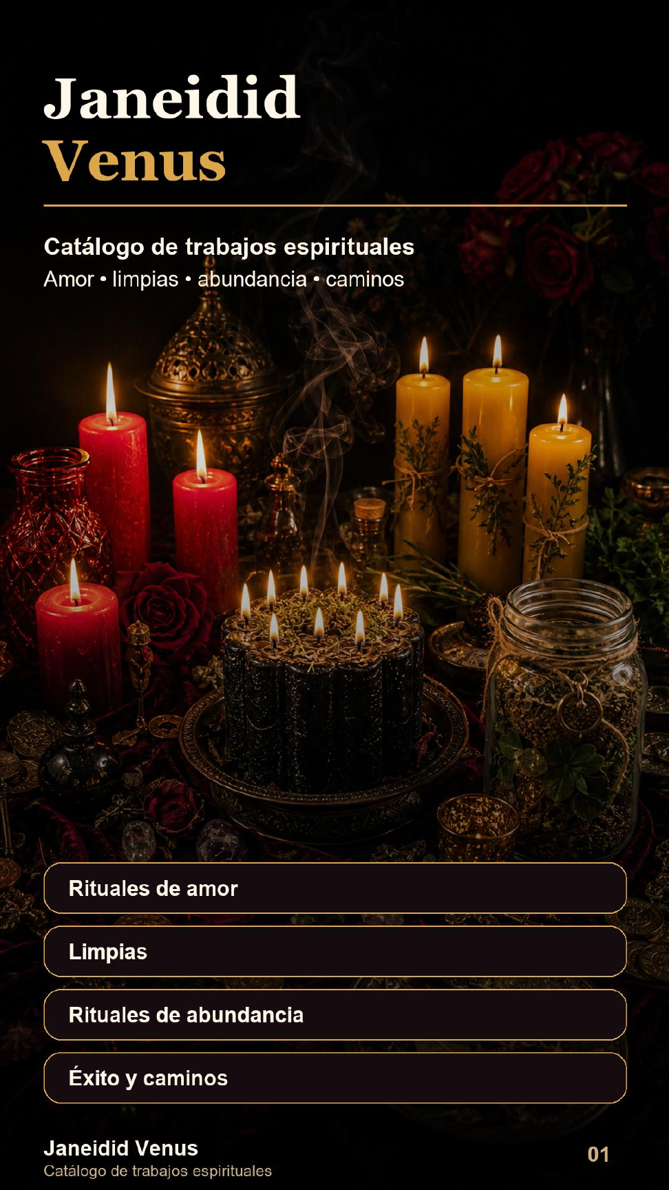Página 1 de 10 del catálogo provisional de rituales