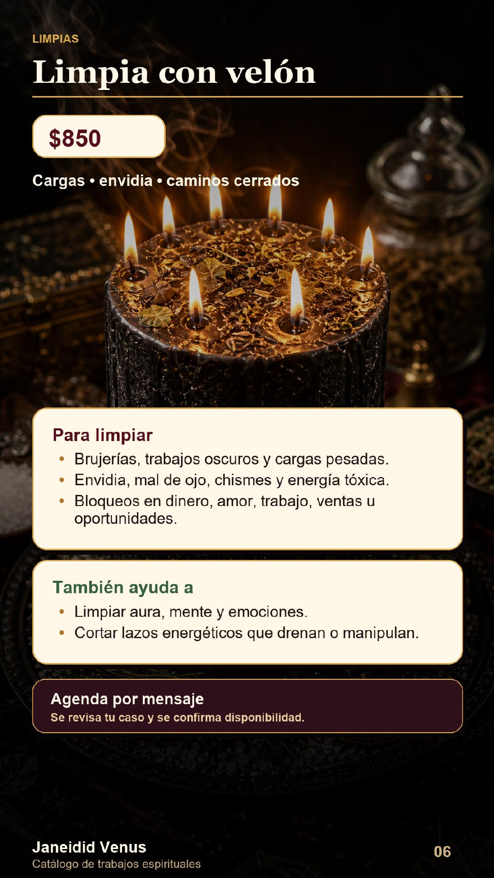Página 6 de 10 del catálogo provisional de rituales