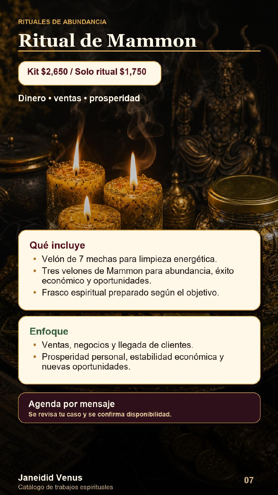 Página 7 de 10 del catálogo provisional de rituales