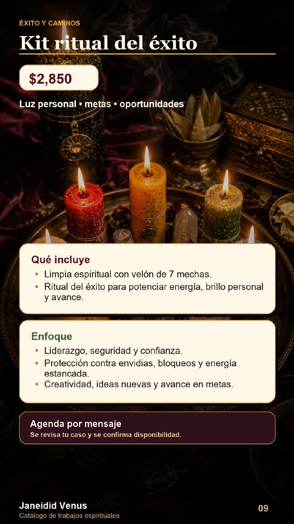 Página 9 de 10 del catálogo provisional de rituales